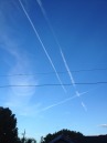 Chemtrails, haven't seen these in a while.